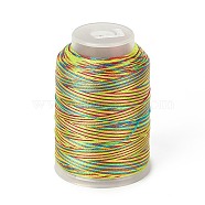 3-Ply Segment Dyed Nylon Thread Cord, DIY Material for Jewelry Making, Yellow, 0.3mm, about 546.81 Yards(500m)/Roll(NWIR-F011-01K)