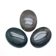 Natural Indian Agate Cabochons, Oval, 40x30x7.5~8mm(G-P393-I12)