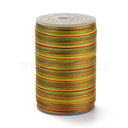 Round Waxed Polyester Thread String, Micro Macrame Cord, Twisted Cord, for Leather Sewing Stitching, Colorful, 0.3~0.4mm, about 174.98 Yards(160m)/Roll(YC-D004-02A-128)