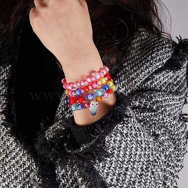 Diy Acrylic Beading Kit Cute Colorful Beads Bracelet Making - Temu United  Arab Emirates