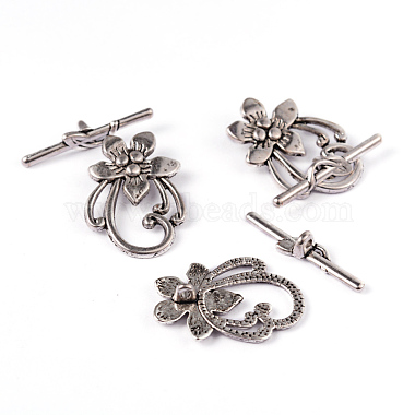Tibetan Style Alloy Toggle Clasps(LF0677Y)-4