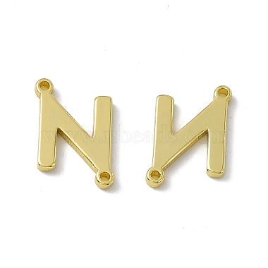 Rack Plating Brass Letter Connector Charms(KK-C007-38G-N)-2