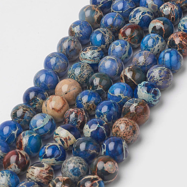 8mm DeepSkyBlue Round Regalite Beads