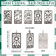 sunnyclue 30pcs 5 pendentifs en alliage de style tibétain(FIND-SC0003-74)-2