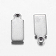 Original Color Stamping Blank Tag Charms 304 Stainless Steel Rectangle Pendants(X-STAS-Q074)-2