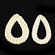 手作りのリードケイン/籐織りリンキングリング(WOVE-T006-144)-2