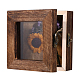 квадратный деревянный витринный шкаф для насекомых с белой циновкой из пеноматериала eva внутри(CON-WH0086-103A)-1