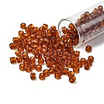 TOHO 3/0 Round Beads, Japanese Seed Beads, (423) Transparent Root Beer, 5.5mm, Hole: 1.9mm, about 60pcs/10g(X-SEED-TR03-0423)