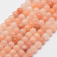 Natural Pink Aventurine Beads Strands, Round, 3mm, Hole: 0.5mm, about 125pcs/strand(G-N0185-04-3mm)