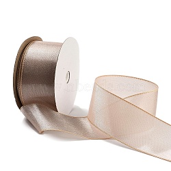 20 Yards Polyester Ribbon, for Gift Wrapping, PeachPuff, 1-1/2 inch(38mm), about 20.00 Yards(18.29m)/Roll(OCOR-Z005-01B)