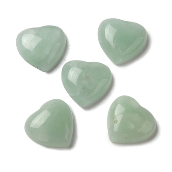 Natural Glass Cabochons, Heart, 11.5x12x4mm