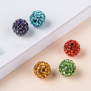 Pave Disco Ball Beads(RB-Q195-10mm-M)-6
