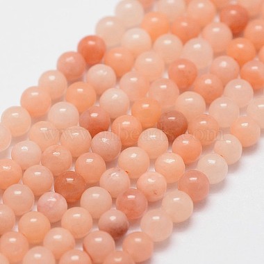 Round Pink Aventurine Beads