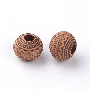 Imitation Wood Acrylic European Beads(X-SACR-Q186-13)-2