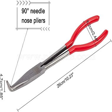 High Carbon Steel Bent Needle Nose Pliers(PT-WH0006-05A)-2