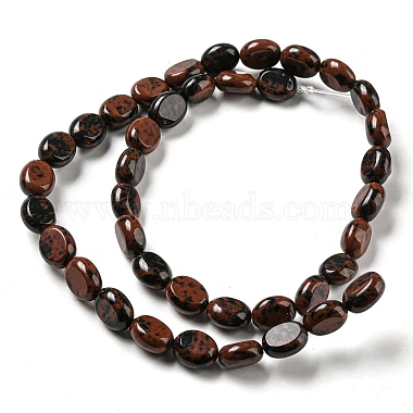 Natural Mahogany Obsidian Beads Strands(G-M420-D01-01)-3