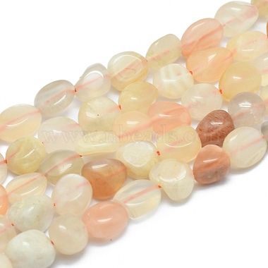 6mm Nuggets Sunstone Beads