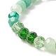 Bracelets pour enfants en perles de verre à facettes de couleur dégradée(BJEW-JB09173)-6