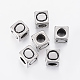 304 Stainless Steel Large Hole Letter European Beads(STAS-H428-01AS-O)-1