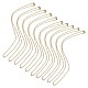 10 pcs placage ionique (ip) 304 ensemble de colliers de chaîne de câble en acier inoxydable pour hommes femmes(MAK-YW0002-01G)-1