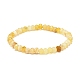 Bracelets extensibles en perles rondelles d'opale jaune naturel pour femmes(BJEW-JB08956-04)-1
