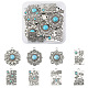 16pcs 8 styles pendentifs turquoise synthétiques(FIND-TA0002-16)-1