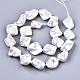 Electroplated Natural Freshwater Shell Beads Strands(X-SHEL-R113-01F)-2