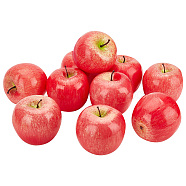 Elite 10Pcs Foam Simulation Apple Model, Artificial Fruit, Photography Props Home Decoration, Red, 81.5x81mm(AJEW-PH0011-63)