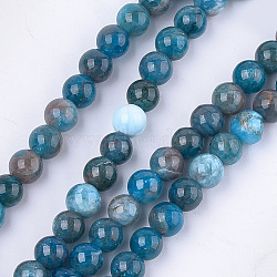 Natural Apatite Beads Strands, Grade AB, Round, 6mm, Hole: 0.8mm, about 62~65pcs/strand, 15.3 inch(X-G-S333-6mm-031)