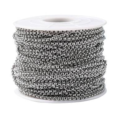 304 Stainless Steel Rolo Chains(CHS-R006-2mm)-3