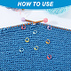30Pcs Baking Painted Zinc Alloy Knitting Stitch Marker Rings(DIY-NB0009-64)-5