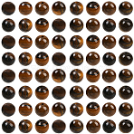 100Pcs Round Natural Tiger Eye Beads, 8mm, Hole: 1mm(G-SP0001-21C)