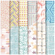 12 Sheets 12 Styles Scrapbooking Paper Pads, Decorative Craft Paper Pad, None Self-Adhesive, Square, 153x153x0.1mm, 1 Sheet/style(DIY-C079-01N)