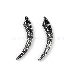 316 Surgical Stainless Steel Pendants, Corn Charm, Antique Silver, 29x5mm, Hole: 2.4mm(STAS-G349-18AS)