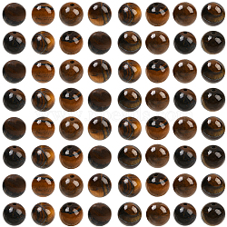 100Pcs Round Natural Tiger Eye Beads, 8mm, Hole: 1mm(G-SP0001-21C)