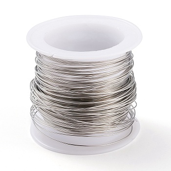 316 Surgical Stainless Steel Wire, for Jewelry Making, Stainless Steel Color, 22 Gauge, 0.6mm, about 59.05 Feet(18m)/roll
