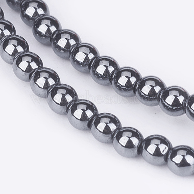 Chapelets de perles en hématite synthétique sans magnétiques(X-G-D015-2)-3