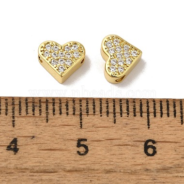 Brass Micro Pave Cubic Zirconia Beads(KK-H487-03G)-3