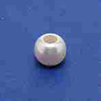 ABS Plastic Imitation Pearl Beads, Round, Creamy White, 15.5x13.4mm, Hole: 6.8mm, about 600pcs/1000g(KY-WH0097-05E)