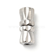 304 Stainless Steel Screw Clasps, Perfect Ending for Your Jewelry, Stainless Steel Color, 11x4.5mm, Hole: 1.4mm(STAS-C056-10P)