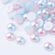 Imitation Pearl Acrylic Cabochons, Dome, Pink, 5x2.5mm, about 5000pcs/bag(OACR-R063-5mm-02)