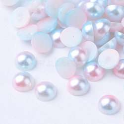 Imitation Pearl Acrylic Cabochons, Dome, Pink, 5x2.5mm, about 5000pcs/bag(OACR-R063-5mm-02)