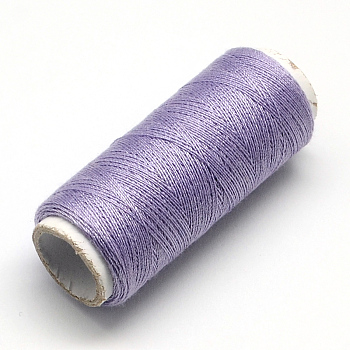 402 Polyester Sewing Thread Cords for Cloth or DIY Craft, Medium Purple, 0.1mm, about 120m/roll, 10rolls/bag