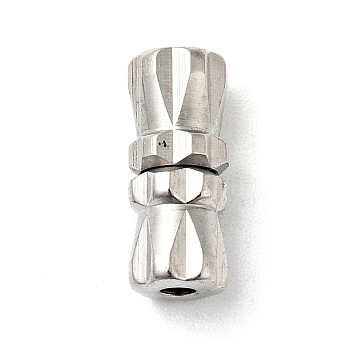 304 Stainless Steel Screw Clasps, Perfect Ending for Your Jewelry, Stainless Steel Color, 11x4.5mm, Hole: 1.4mm