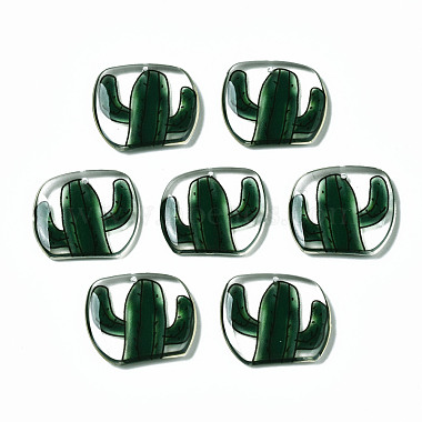 Dark Green Others Epoxy Resin Pendants