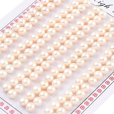 White Half Round Pearl Beads