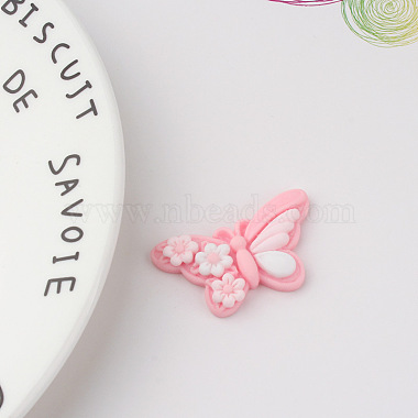 Pink Butterfly Resin Cabochons