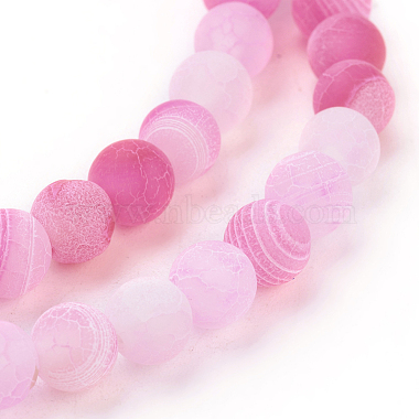 Natural Crackle Agate Beads Strands(G-G055-6mm-1)-3