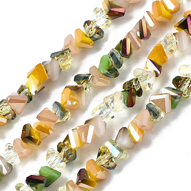 Gold Triangle Glass Beads