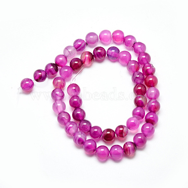 Natural Agate Beads Strands(X-G-R003-01)-2